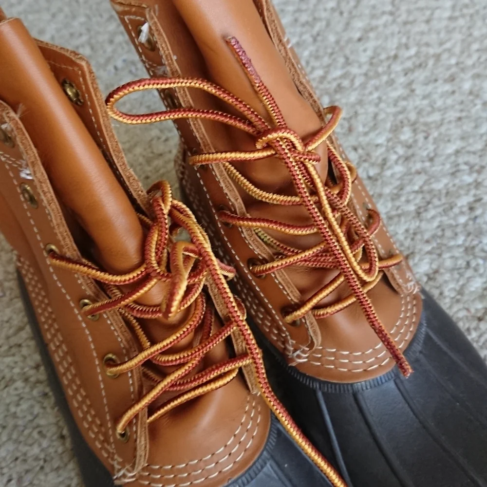 L.L. Bean Brown and Black Duck Boots size 7